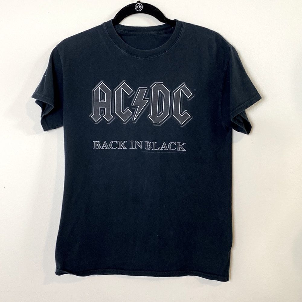 AC DC Back in Black Boy’s Short Sleeve Black Tee Shirt